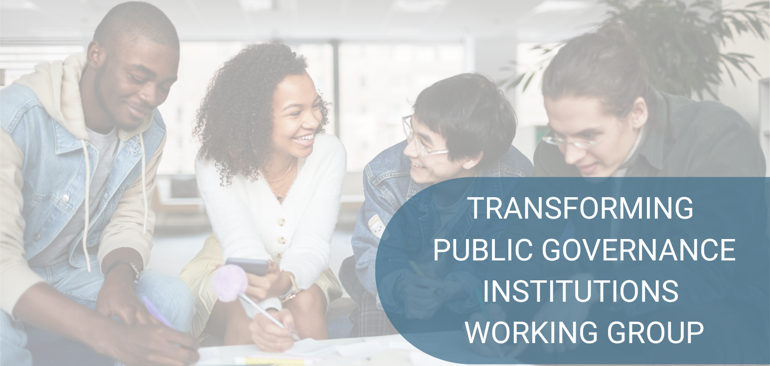 Transforming Public Governance Institutions Working Group header