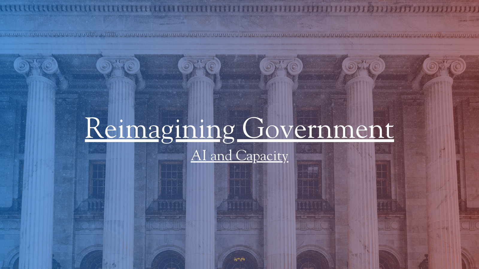 Reimagining Government 4