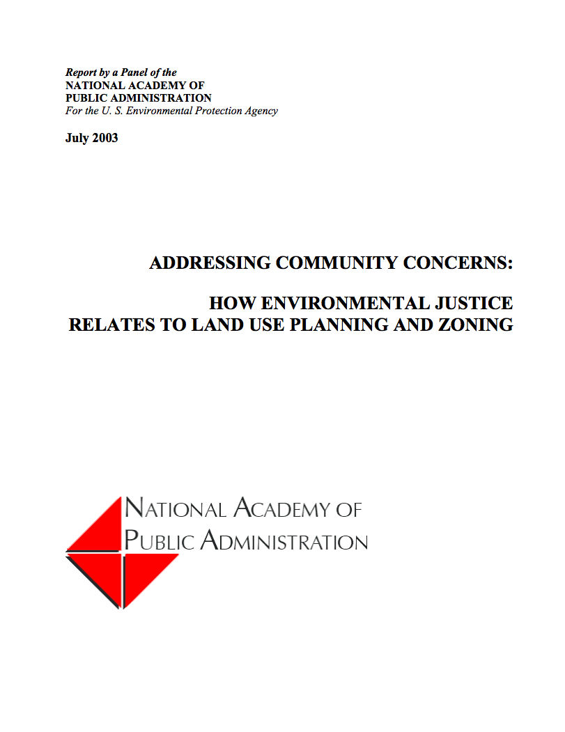 03 04 Addressing Community Concerns How Environmental Justice Relatesto Land Use Planningand Zoning