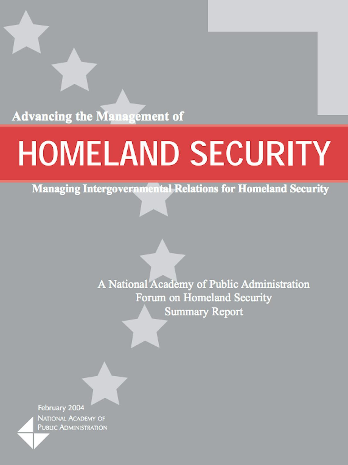 04 Advancing Management Homeland Security