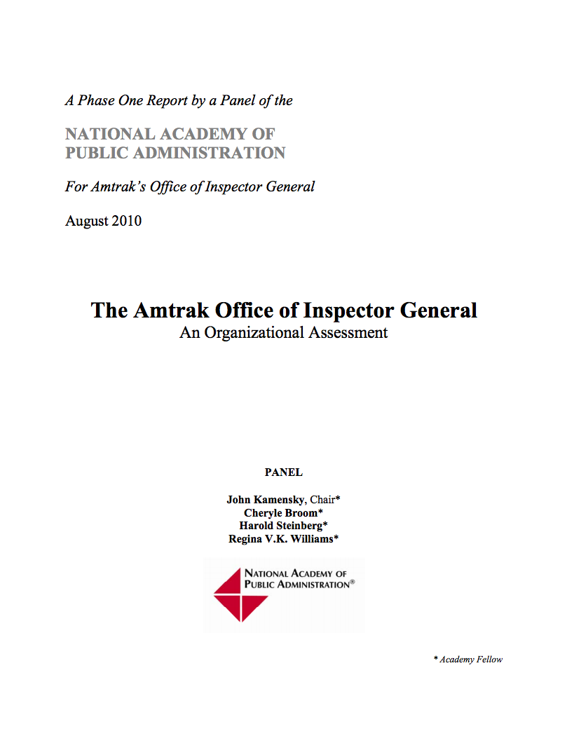 10 06 Amtrak OIG Phase 1