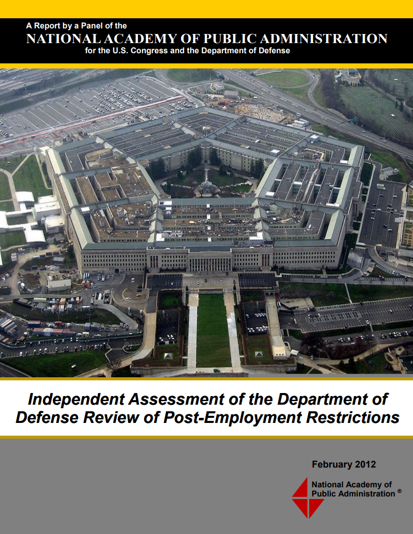 FINAL Academy Panel Report Do D Post Employment Review Assessment