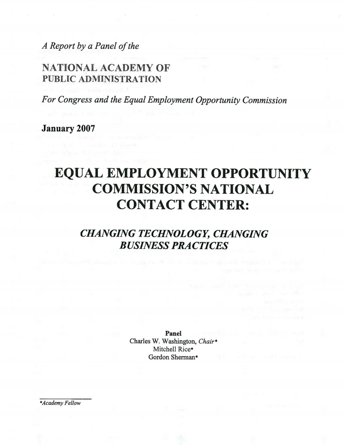 0701 EEOC National Contact Center