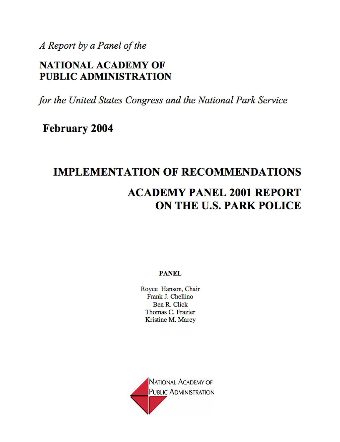 04 USPP Implementationof Reccommendations