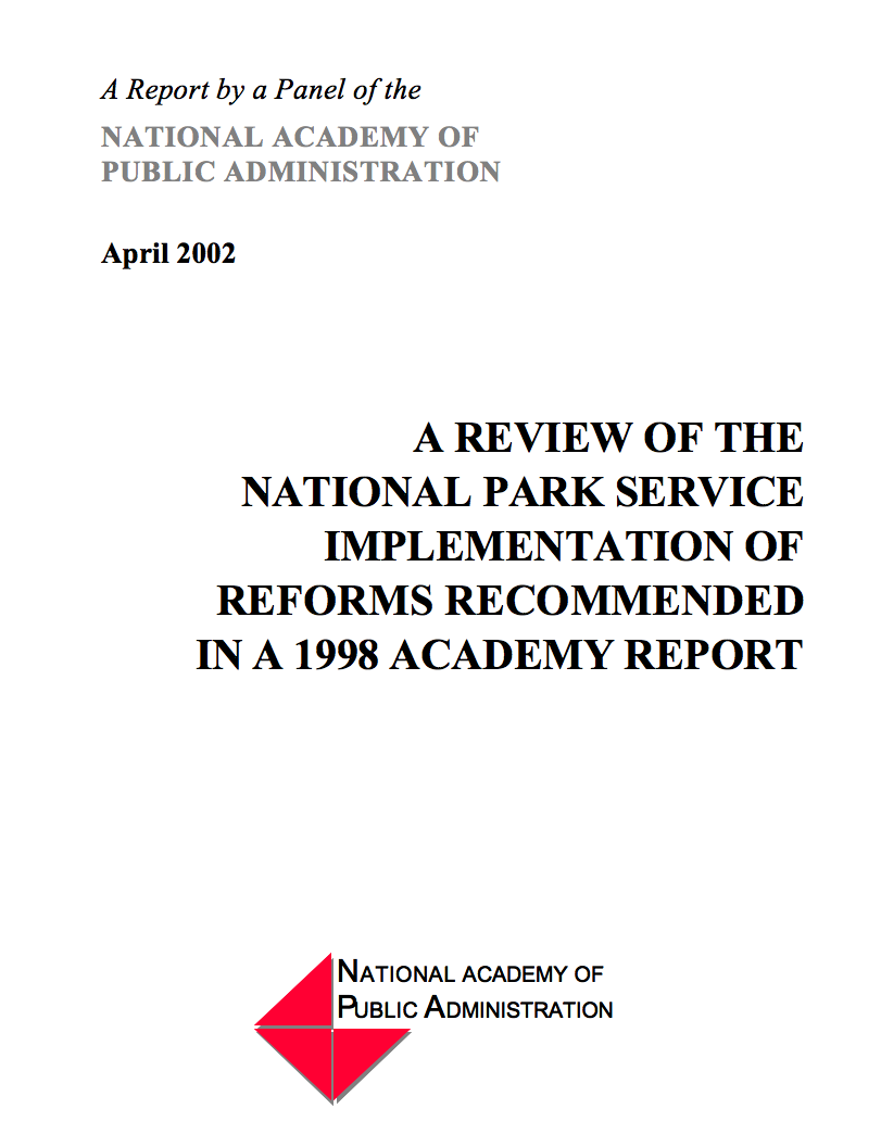02 Reviewofthe National Par Service Implementationof Reforms Reccomendations