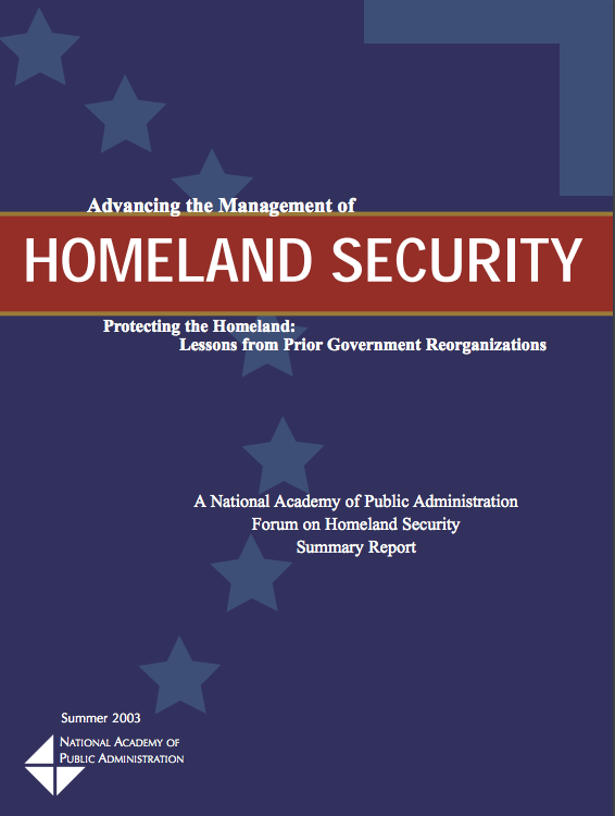 03 08 Advancingthe Managementof Homeland Security