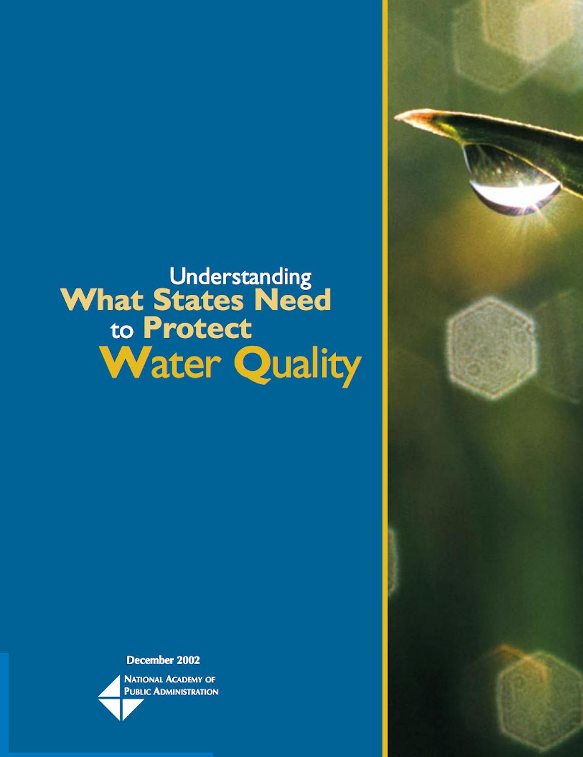 Understanding What States Needto Protect Water Quality